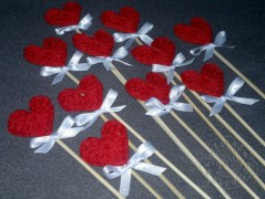 Srdíčko s bílou mašlí