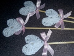 Srdíčko s bílou mašlí