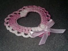 Srdíčko s bílou mašlí