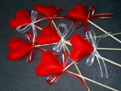 Srdíčko s bílou mašlí