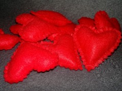 Srdíčko s bílou mašlí