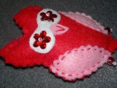 Srdíčko s bílou mašlí