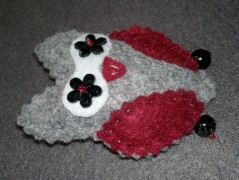 Srdíčko s bílou mašlí