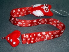 Srdíčko s bílou mašlí