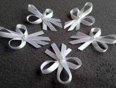 Srdíčko s bílou mašlí