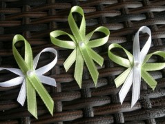 Srdíčko s bílou mašlí