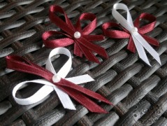 Srdíčko s bílou mašlí