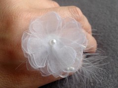 Srdíčko s bílou mašlí