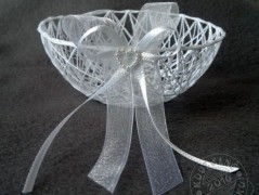 Srdíčko s bílou mašlí