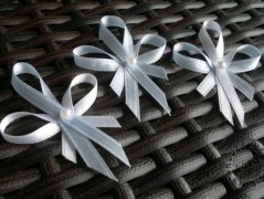 Srdíčko s bílou mašlí