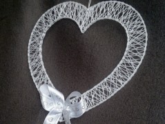 Srdíčko s bílou mašlí