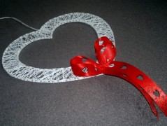 Srdíčko s bílou mašlí