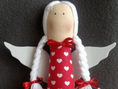 Srdíčko s bílou mašlí