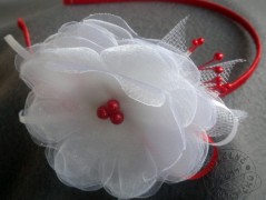 Srdíčko s bílou mašlí