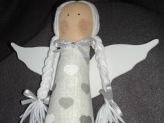 Srdíčko s bílou mašlí