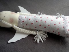 Srdíčko s bílou mašlí