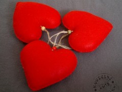 Srdíčko s bílou mašlí