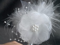 Srdíčko s bílou mašlí