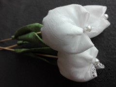 Srdíčko s bílou mašlí