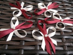 Srdíčko s bílou mašlí