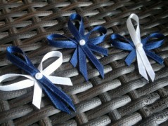 Srdíčko s bílou mašlí