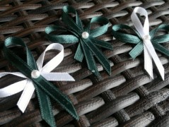 Srdíčko s bílou mašlí