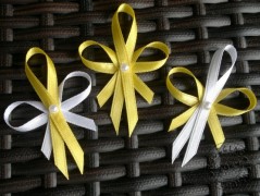 Srdíčko s bílou mašlí