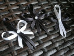 Srdíčko s bílou mašlí