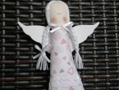 Srdíčko s bílou mašlí