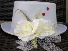 Srdíčko s bílou mašlí