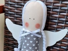 Srdíčko s bílou mašlí