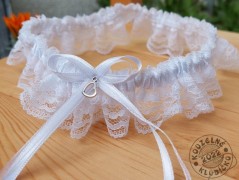 Srdíčko s bílou mašlí