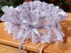 Srdíčko s bílou mašlí