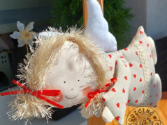 Srdíčko s bílou mašlí