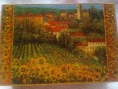 Sluncem zalitý dvůr