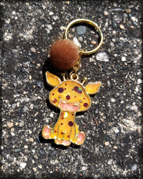 Žofka - žirafí slečna žirafa šperk přívěsek doplněk afrika sladký žirafka safari na tašku na klíče mláďátko žirafátko 