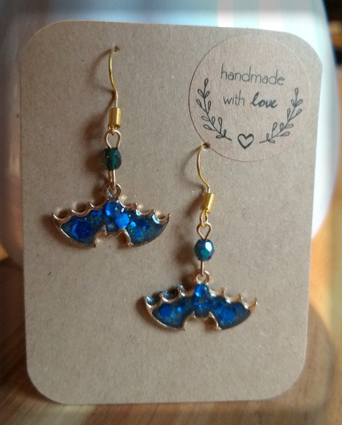 Maličcí netopýři no.3 šperk netopýr pryskyřice doplňky netopýří halloween strašení náušnici 