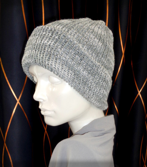 Pestrobarevný kulich no.12 kulich zima čepice pletení akryl duhový barevný veselý univerzální duha pestrobarevný unisex pokrývka hlavy módní doplněk hřeje 