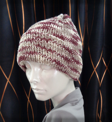 Pestrobarevný kulich no.13 kulich zima čepice pletení akryl duhový barevný veselý univerzální duha pestrobarevný unisex pokrývka hlavy módní doplněk hřeje 