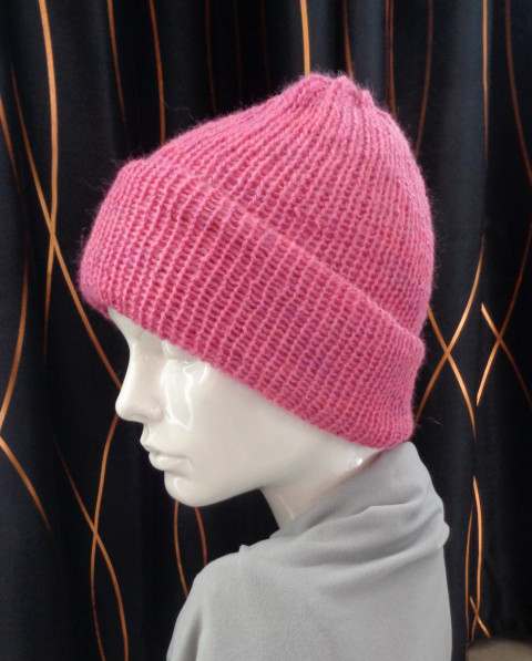 Pestrobarevný kulich no.14 kulich zima čepice pletení akryl duhový barevný veselý univerzální duha pestrobarevný unisex pokrývka hlavy módní doplněk hřeje 