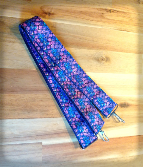 Nastavitelné ucho na tašku no.5 taška ucho veselý originál pestrobarevný nápadný vzorovaný popruh náhradní kabenka vyměnitelný 