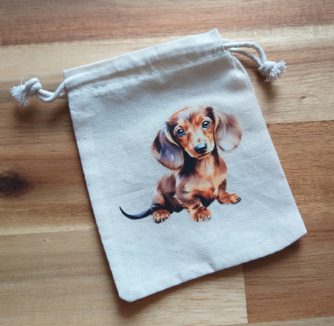 Sáček s nažehlovačkou no.9 pytlík sáček váček obal obrázek drobnost zvířátko 