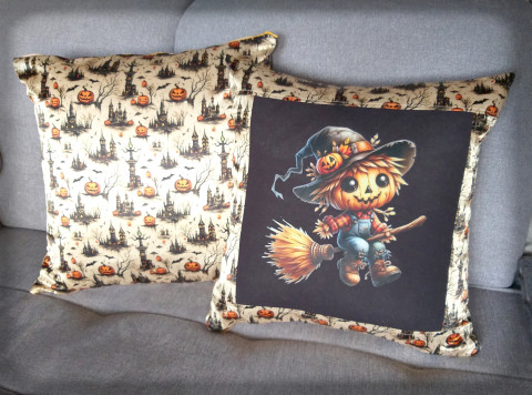Sada povlaků na polštářky- dýňáček dekorace podzim dýně polštář polštářek dítě povlak duchové strašidla halloween strašák strašení strašáček 