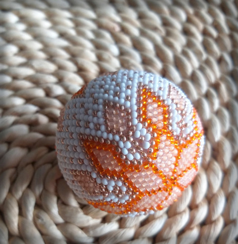 Baňka háčkovaná z korálků no.20 dekorace korálky vánoce sada ozdoba baňky koulička set vánoční ozdoba ozdůbka na stromeček baňka vánoční stromeček 