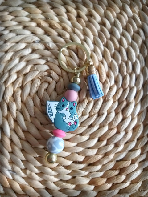 Kočičí pohodářka šperk přívěsek doplněk kočka kočička veselé kotě kočičí koťátko zvířátko kocourek na tašku silikon na klíče srandovní zíábava 