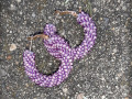 Fialky a levandule - náušnice
