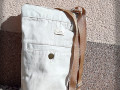 Džínová crossbody taška - béžová