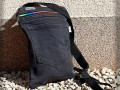 Džínová crossbody taška - černá