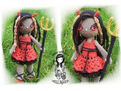 Háčkovaná princezna - návod 125