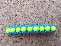 Náušnice fialové s černou (96/18)